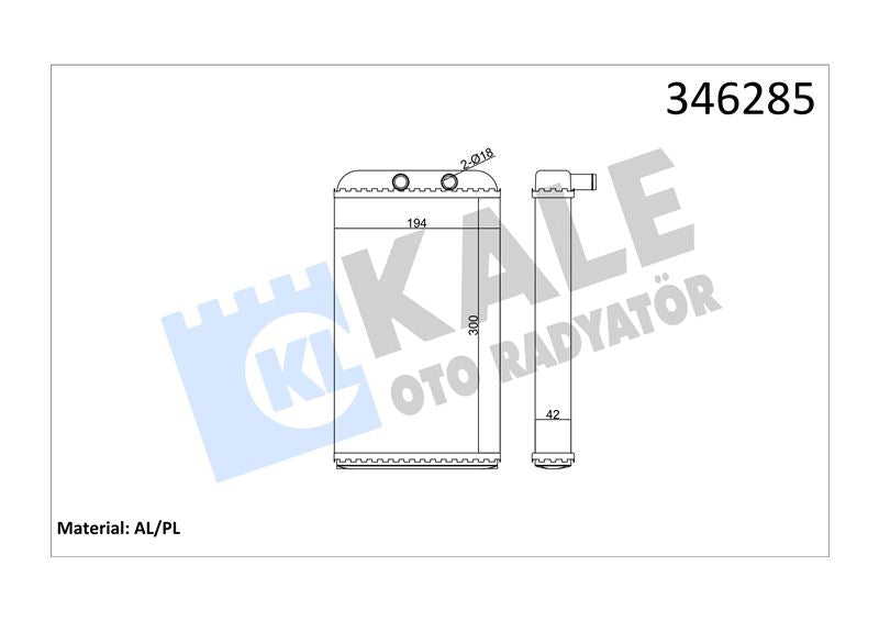 KALE Kalorifer Radyatoru Jumper - Boxer - Ducato 2.2HDI / 2.8 / 2.8TD / 2.8HDI 99>06