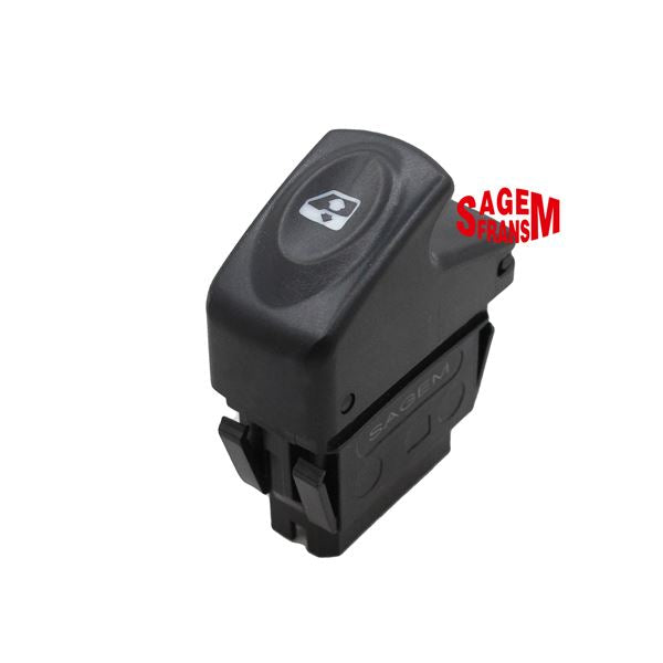 SAGEMFRANS Cam Acma Dugmesi (5FIS) Siyah Clio Kangoo