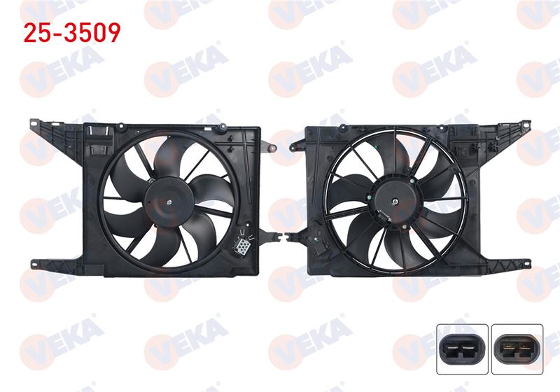 VEKA Fan Motoru Su Radyatoru Davlumbazli Tekli Fanli Rezistanli Logan 1.5