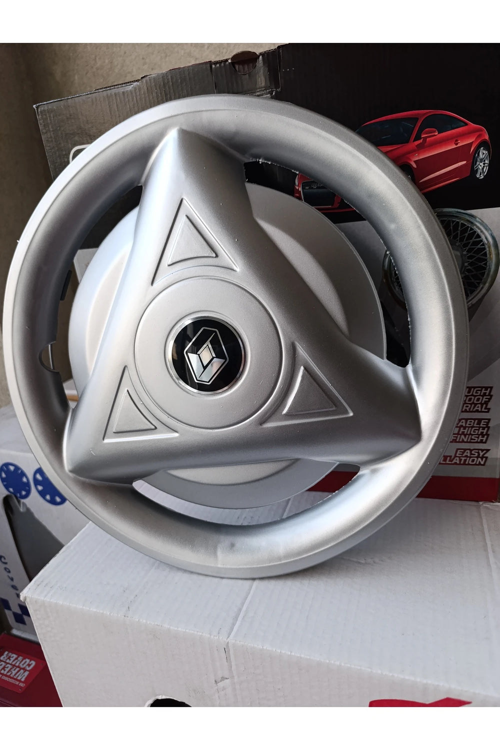 13 Renault Toros Jant Görünümlü 3 Kol Yeni Model Jant Kapağı Takımı 4 LÜ Set ( logo hediyeli)