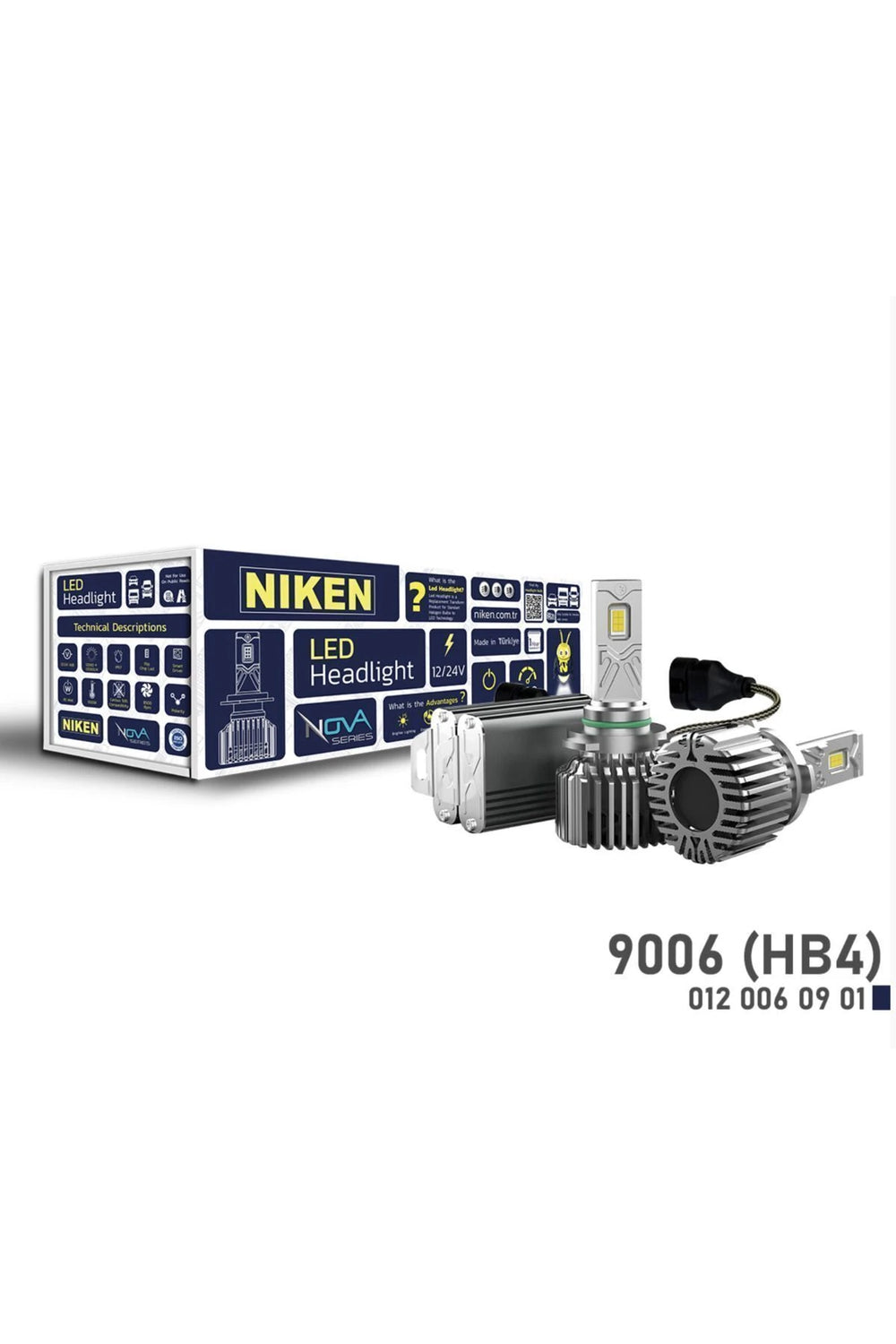 Nova Serisi 24.000 Lümen 90W /h7 / H4 / H11 / H1 / H3 /9006/ 9005 / 9006 Led Xenon Far Ampulu