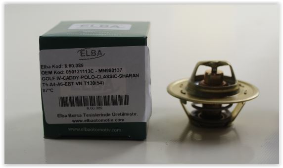 ELBA Termostat Bora - Caddy - Golf - Passat - Polo - T5 - Sharan - Octavia - Fabia - Toledo - Ibiza - Cor