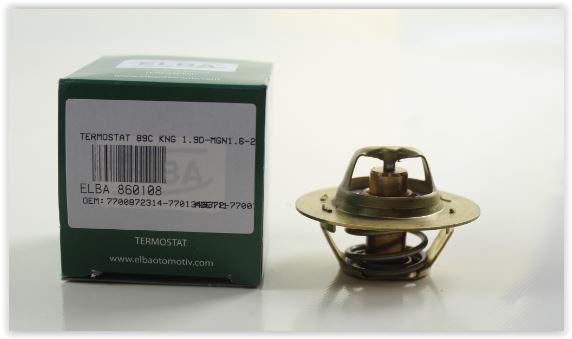 ELBA Termostat 89C Kangoo 1.9D - Megane 1.6-2.0 - Laguna 1.8-2.0 - P106 - P306 - P405