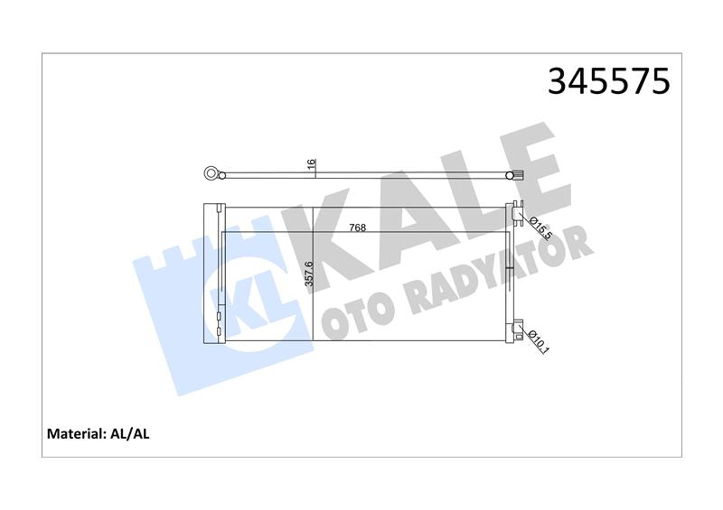 KALE Klima Kondenseri Al/al Trafic III Vivaro