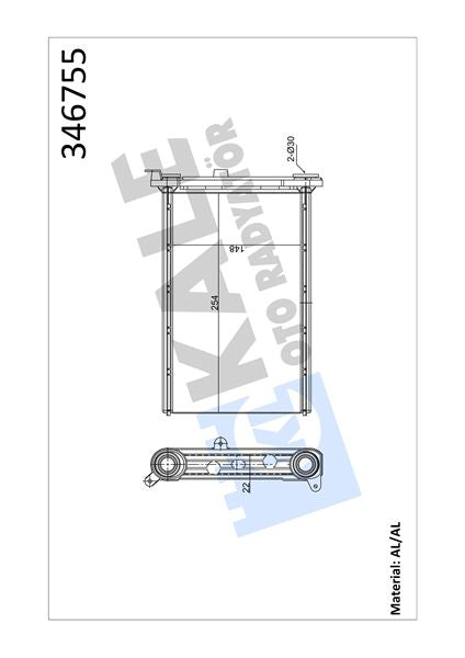 KALE Kalorifer Radyatoru Bmw 1 - 3 - X1 - X3 - X4 Al/brz