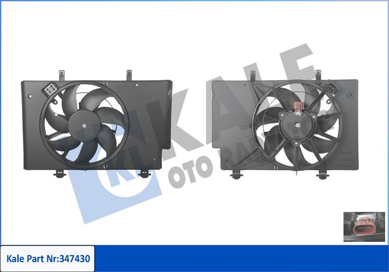 KALE Fan Grubu Ford B-Max Ecosport Fiesta IV Fan & Motor & Da