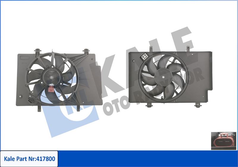 KALE Fan Motoru Davlumbazli Ford Ford B-Max / Fiesta VI 380W 345mm
