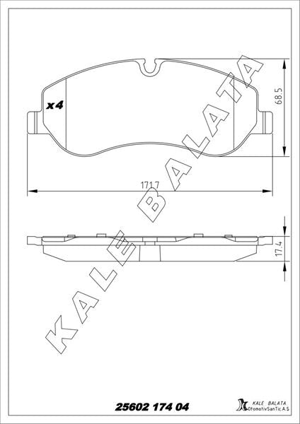 KALE BALATA On Balata V362 Transit Custom (12-)
