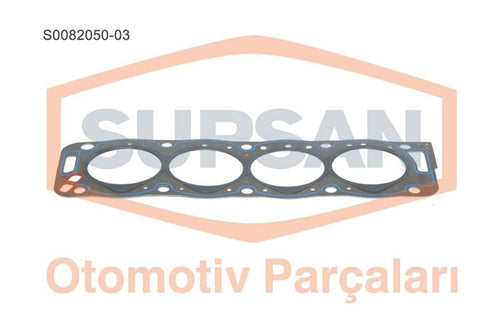 SUPSAN Partner Berlingo (XUD9TE/TF) Silindir Kapak Contasi 3 Centik Sacli Ozel Klingrit