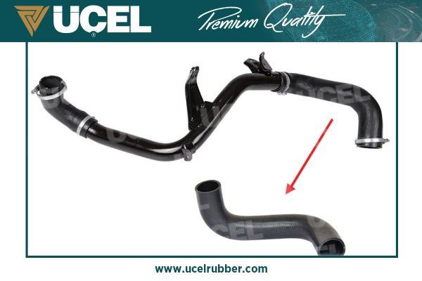 UC-EL KAUCUK Focus C-Max 03>04 Turbo Hortumu Buyuk Metal Boru Haric