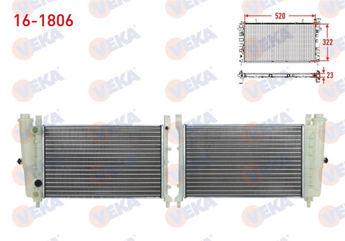 VEKA Su Radyatoru Mekanik Fiat Uno 70 1.4i M-T 1994-2000