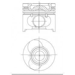 YENMAK Piston Segman Clio Kango 1.5 Dci Micra 1.5 Dci Note 1.5 Dci K9K 65 Hp 76.50 Mm