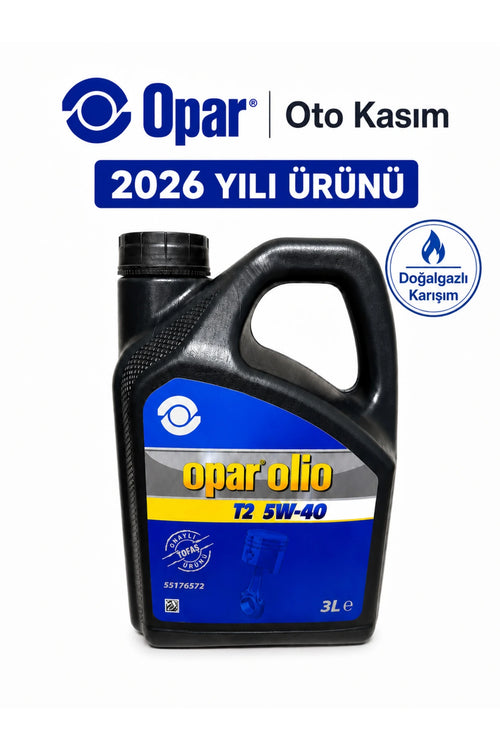 Opar Olio T2 5W-40 55176572 LPG Opar Orijinal Yağı Yeni Kutu