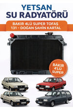 4 Sıra Süper Tofaş Bakır Su Radyatörü Slx Doğan Şahin 4 Sıra Süper