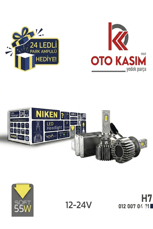 Niken Nova Soft H7 20.000 Lümen Orijinal Barkodlu Ürün Park Ampulü Hediyeli
