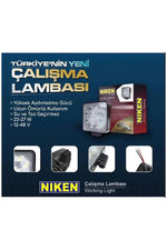 Kare Led Çalışma Lambası 16 Ledli Off Road Sis Lambası