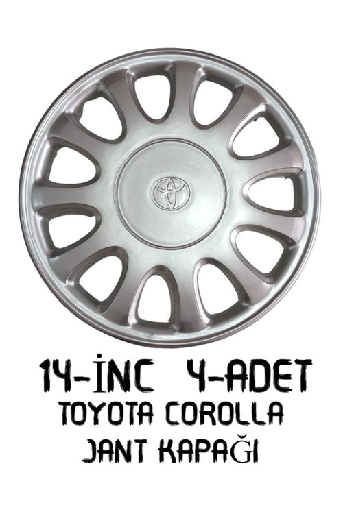 Toyota Corolla Jant Kapağı 14-inc Logolu Takım 4100