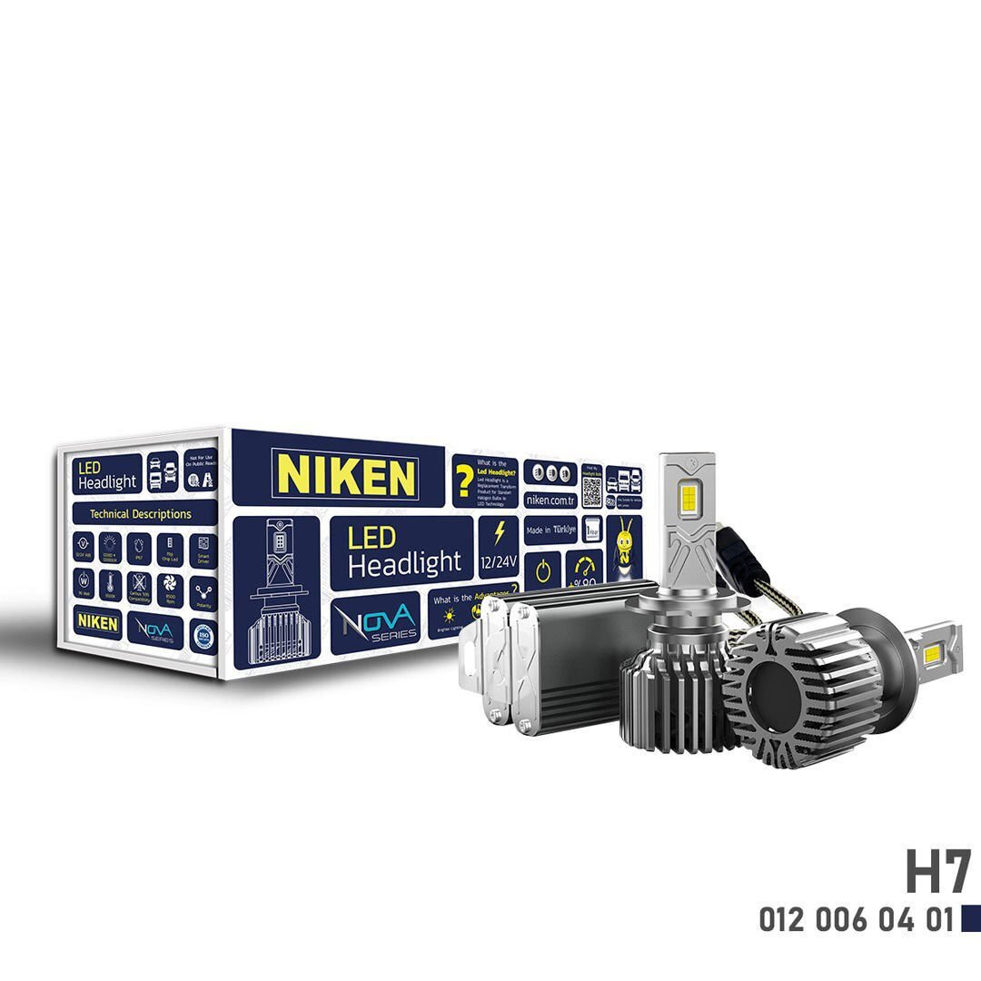 Niken Led Xenon Nova Serisi H7 (90W) 6500K 24.000LM